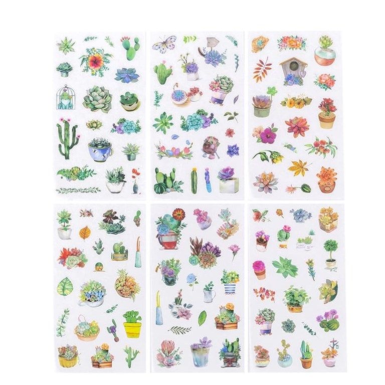 Stickers - Succulenter - 6st ark