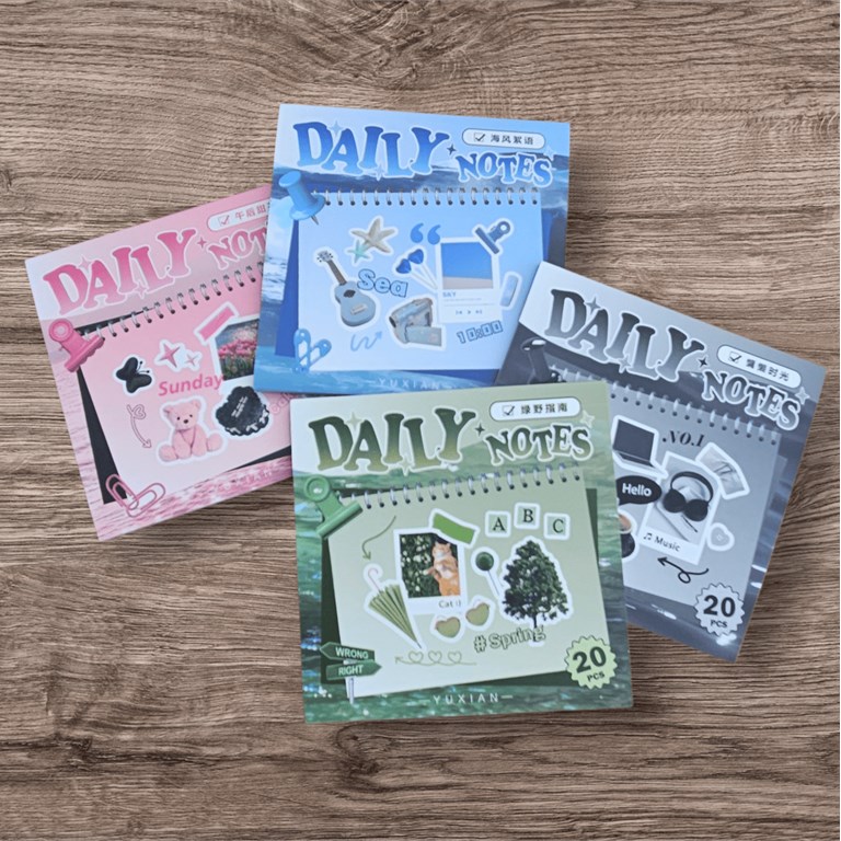 Paket med sticker books - Daily - 4st