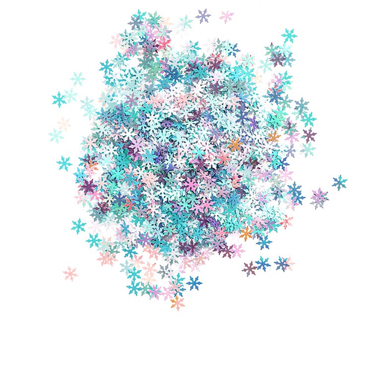 Paljetter - Snöflingor - Opalmix