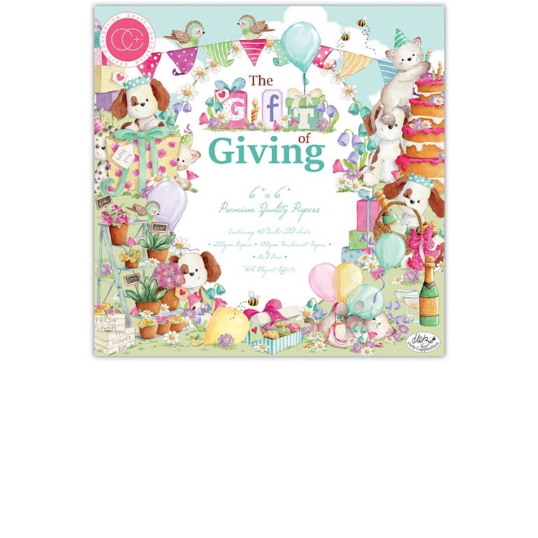 Pappersblock - 15x15cm - The Gift of Giving - 40st