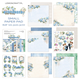 Scrapbookingpapper - 20x20cm - Hydrangea