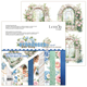 Scrapbookingpapper - 20x20cm - Hydrangea Elements & Basic