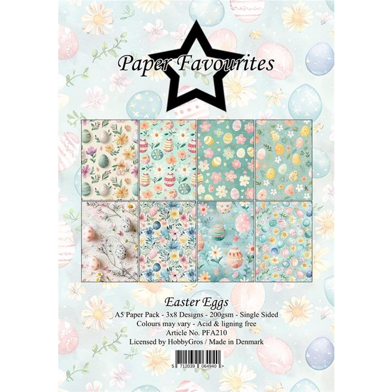 Scrapbookingpapper - A5 - Easter Eggs