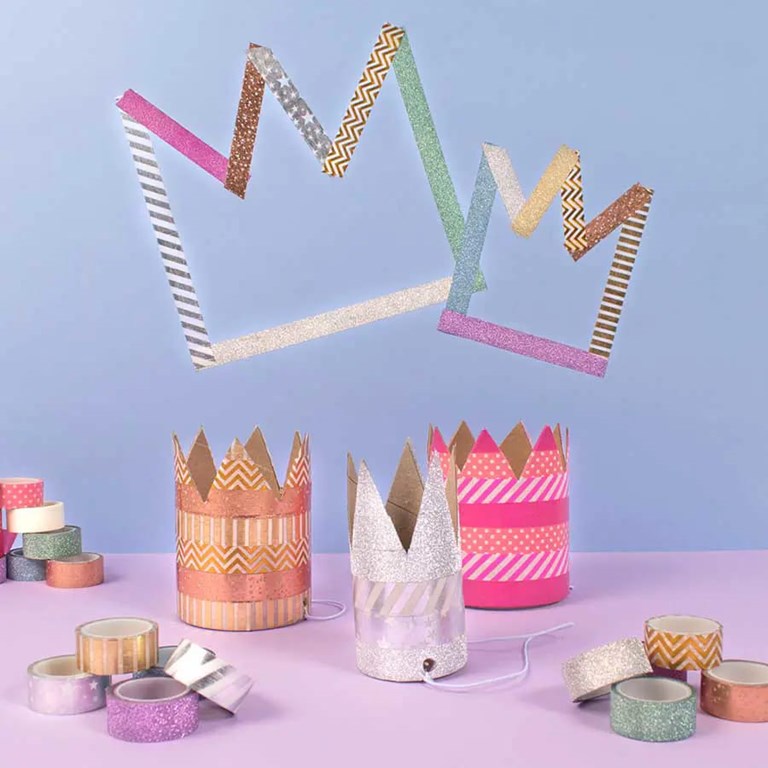 Washitejp - 6st rullar - Glitter - PY Hobby