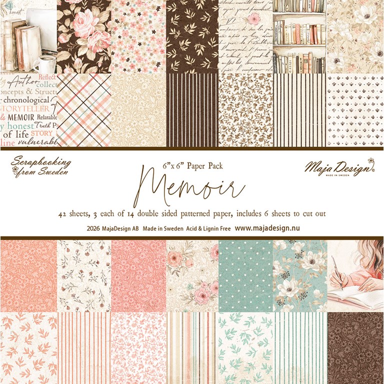 Pappersblock - Maja Design - Memoir - 15x15cm