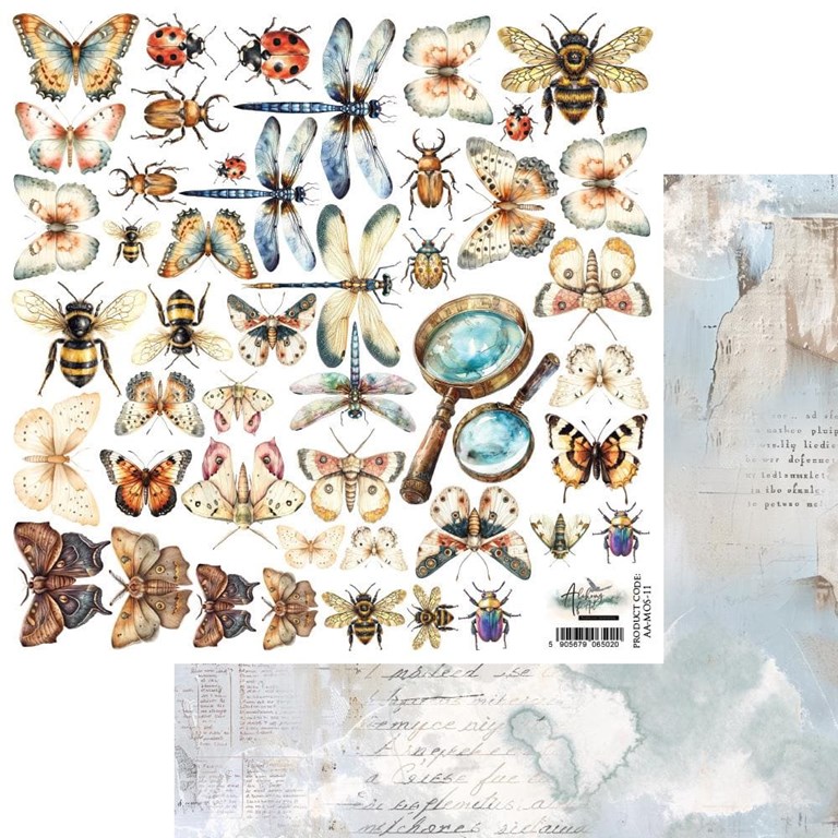 Klippark - 30x30cm - Memory of Spring - Butterflies