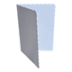 Kort & Kuvert Scalloped- 12,5x17,5cm - Extra tjocka -  Vita - 50st