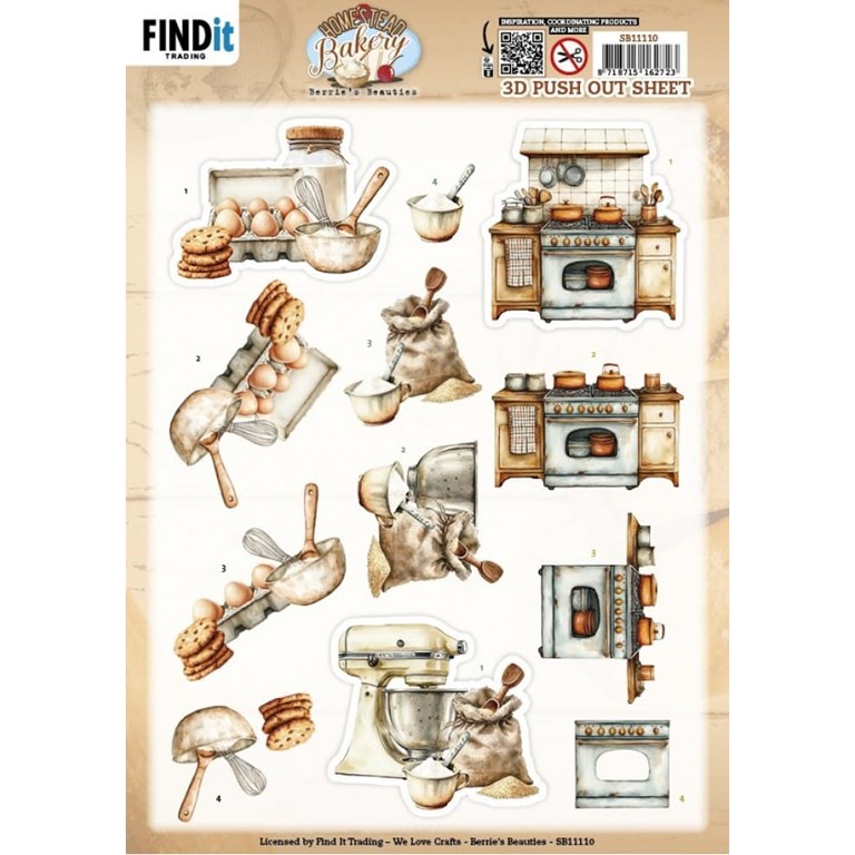 Push Out 3D - Homestead Bakery - Kitchen Prep