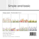 Scrapbookingpapper - 15x15cm - Floral Borders vol. 2
