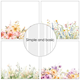 Scrapbookingpapper - 15x15cm - Floral Borders vol. 2
