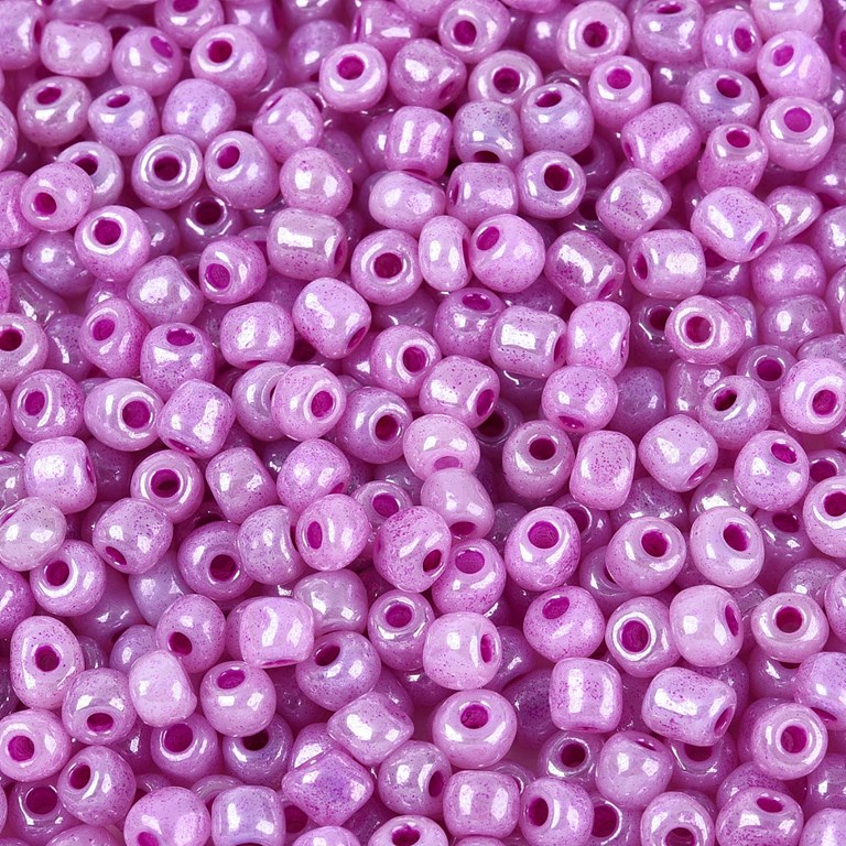 Glaspärlor - 6/0 Seed Beads - Lavendel - 50g - 4mm