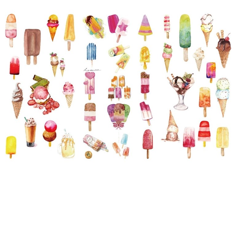 Stickers - Washi - 3st ark - Glassar
