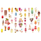 Stickers - Washi - 3st ark - Glassar