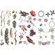 Stickers - Washi - 3st ark - Fåglar & Blommor