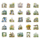 Stickers - Clear - Blommande trädgård - 50st