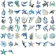 Stickers - Clear - Livet i havet - 50st
