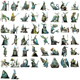 Stickers - Clear - Fantasy Sagofigurer - 50st