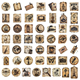 Stickers - Clear - Vintage - 50st
