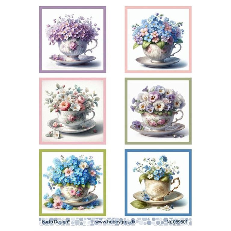 Klippark - Barto Design - Blommor i kopp