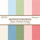 Enfärgade papper - Maja Design - Summer Feeling - 30x30cm - 5st ark