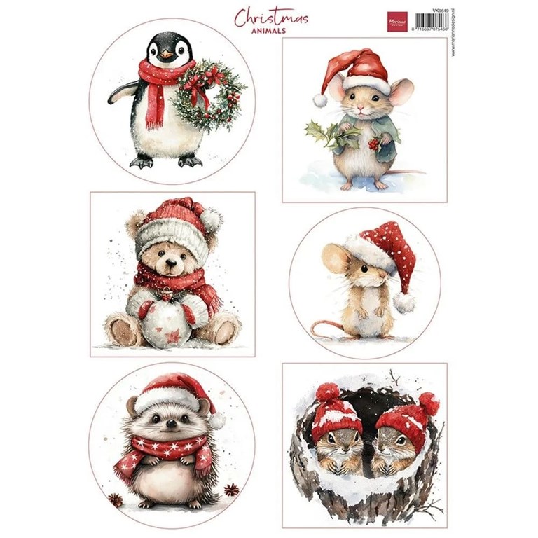 Marianne Design - Klippark A4 - Christmas Animals