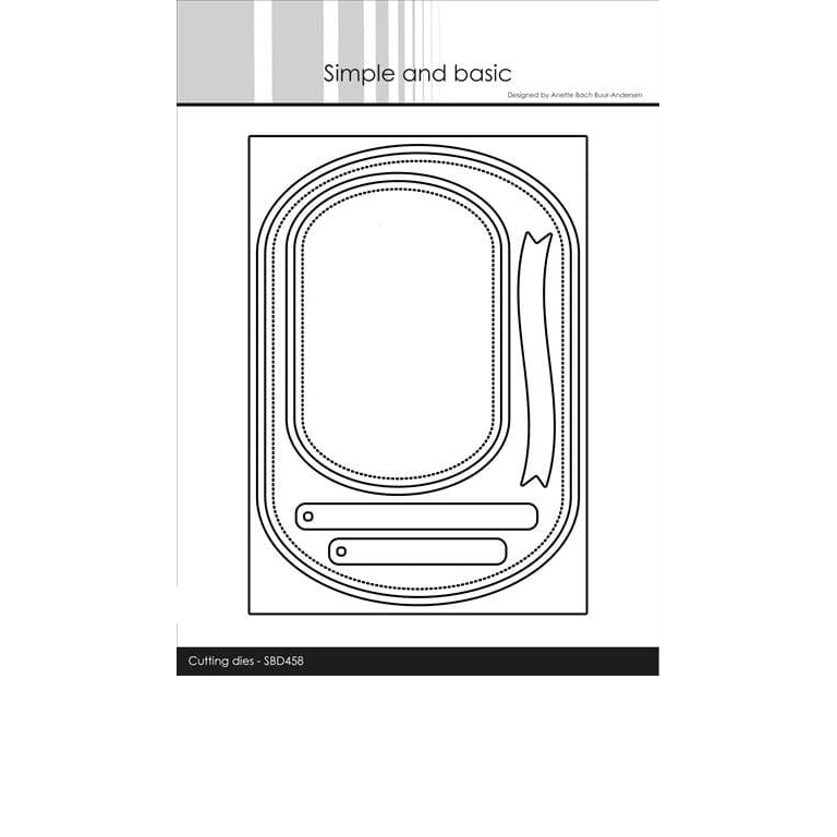 Simple and Basic Dies - Rounded A6 Rectangles