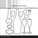 Simple and Basic Dies - Champagne Bottle