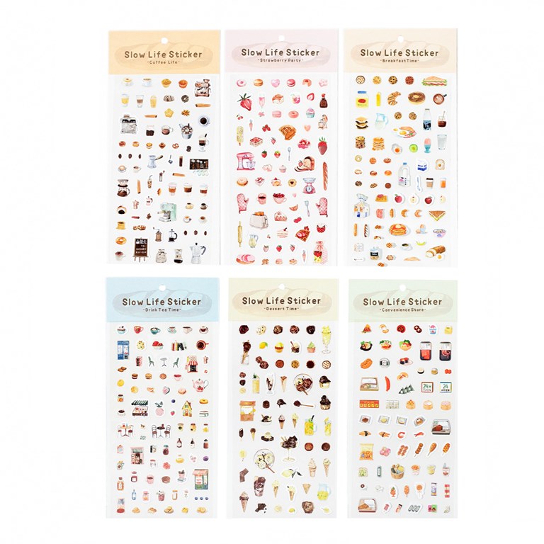 Paket med stickers - Små motiv - 6st förpackningar