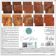 Pappersblock - 15x15cm - Rust Textures