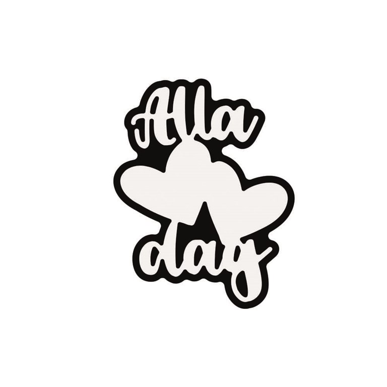 PY Hobby Dies - Alla *hjärtan* Dag - Med Bakgrund - 3,7 x 4,9 cm
