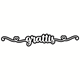 PY Hobby Dies - Grattis - Med Bakgrund - 11,8 x 1,8 cm