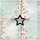 Scrapbookingpapper - 15x15cm - Dusty Blue Magnolia