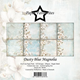 Scrapbookingpapper - 15x15cm - Dusty Blue Magnolia