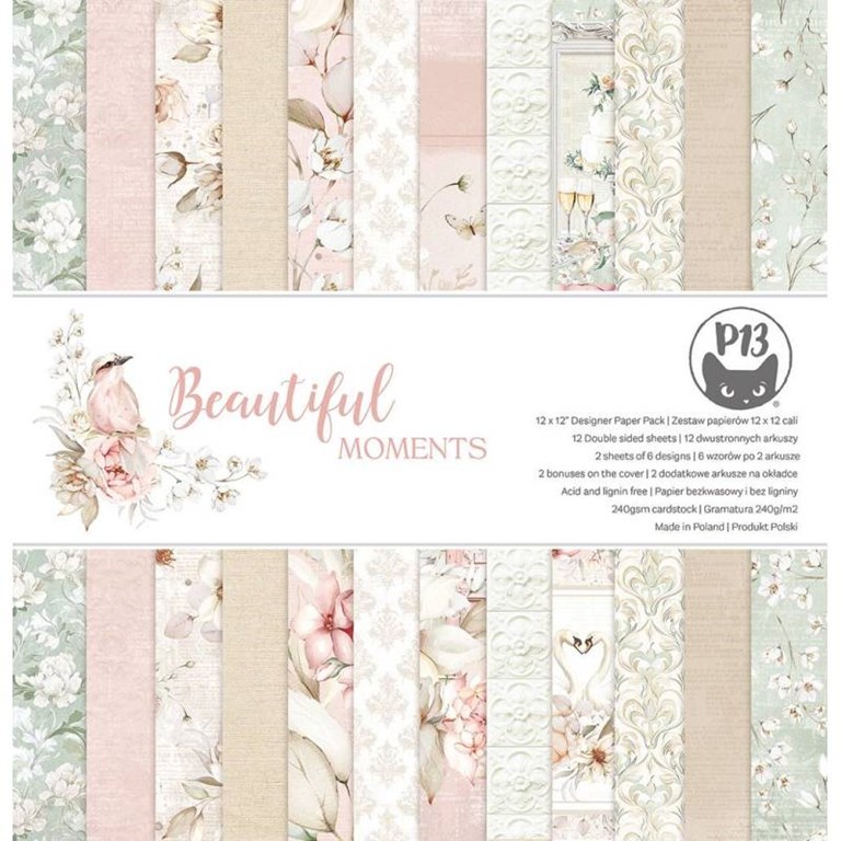 Scrapbookingpapper - 30x30 cm - Beautiful Moments