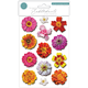 Decoupage Stickers 3D Flowers - Vibrant