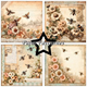 Scrapbookingpapper - 15x15cm - Bumble Blooms