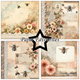 Scrapbookingpapper - 15x15cm - Bumble Blooms