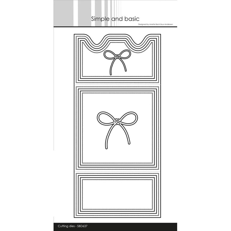 Simple and Basic Dies - Square card with closure
