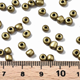 Glaspärlor - 6/0 Seed Beads - 4mm - 50g - Golden Olive