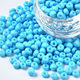 Glaspärlor - 6/0 Seed Beads - 4mm - 50g - Deep Sky Blue