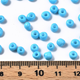 Glaspärlor - 6/0 Seed Beads - 4mm - 50g - Deep Sky Blue