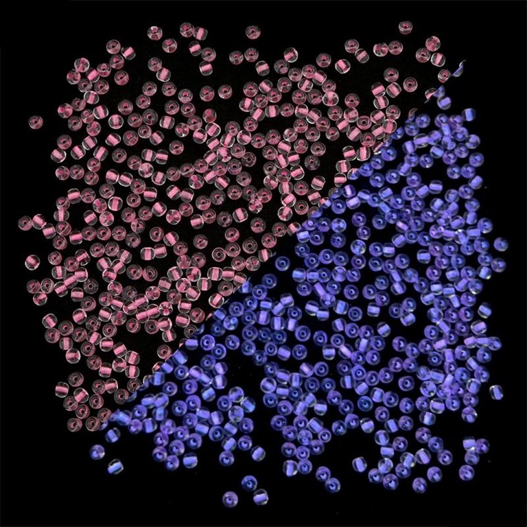 Glaspärlor - 8/0 Seed Beads - Glowing - 3mm - 220st - Pearl Pink