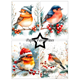 Scrapbookingpapper - A6 - Christmas Birds