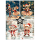Scrapbookingpapper - A6 - Christmas Mouse