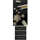 3-Pack Gelpennor - Guld, Silver & Vit