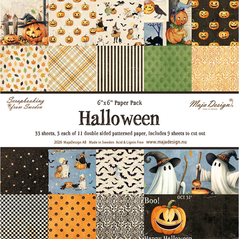 Pappersblock - Maja Design - Halloween - 15x15cm