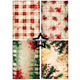 Scrapbookingpapper - A5 - Distressed Christmas