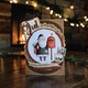 PY Hobby Dies - God Jul - Med Bakgrund - 4,5 x 3,5 cm
