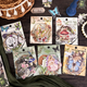 Paket med stickers - Vintage - insekter, växter & etiketter - 6st förpackningar