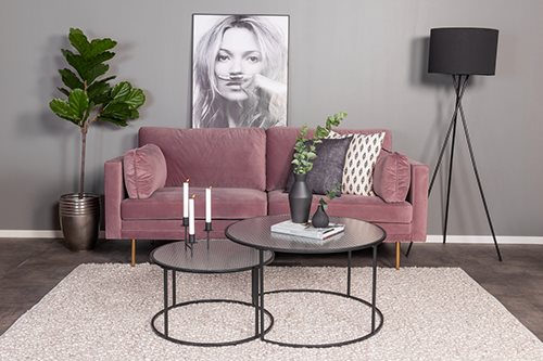 Boom 3-sits soffa sammet